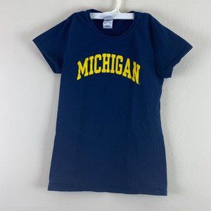 University of Michigan Women's Navy Basic Tee MI